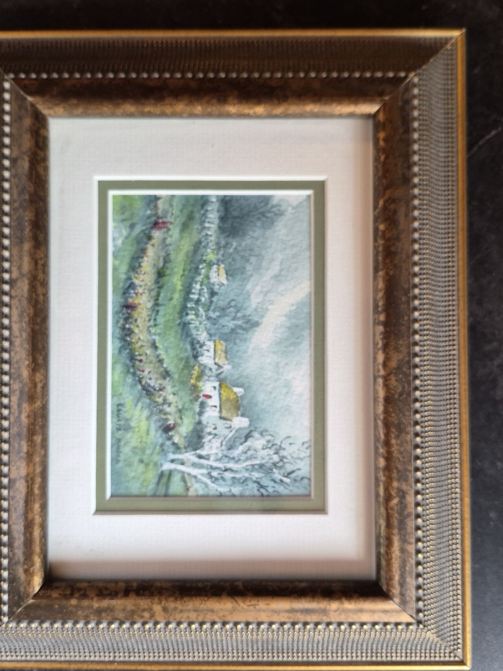 VTG Louise M. Knoll Original Watercolor Painting "Old Farmhouse" Nova Scotia Art